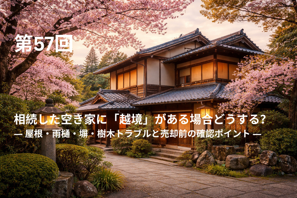 相続した空き家に「越境」がある場合どうする？ ― 屋根・雨樋・塀・樹木トラブルと売却前の確認ポイント ―の画像