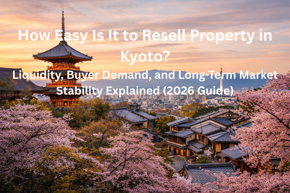 How Easy Is It to Resell Property in Kyoto? Liquidity, Buyer Demand, and Long-Term Market Stability Explained (2026 Guide)の画像