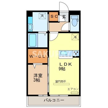 タウンコートⅡ八幡 間取り