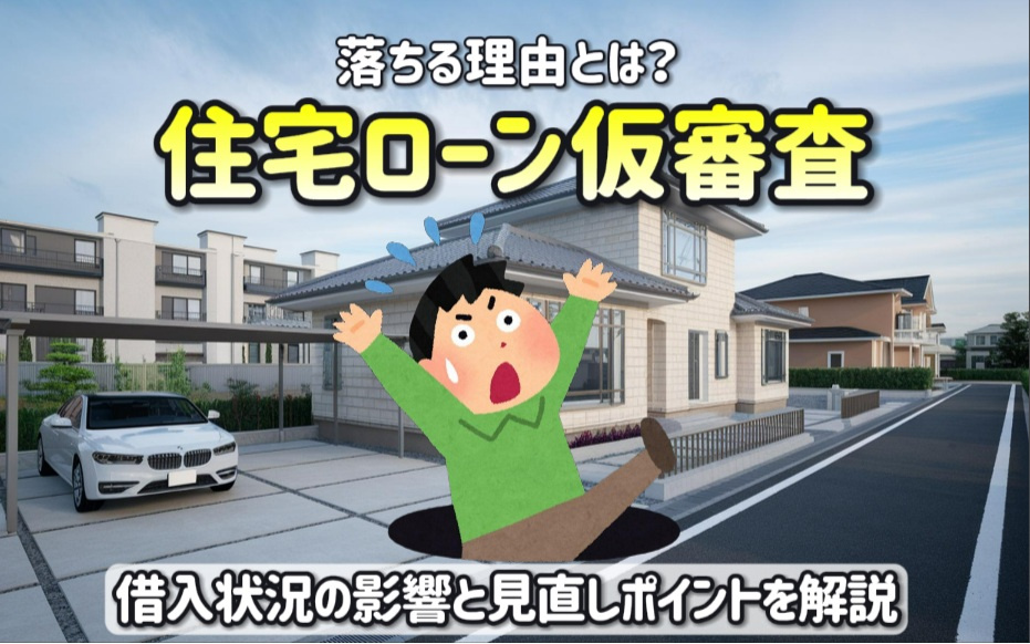 住宅ローン仮審査で審査に落ちる理由は？借入状況の影響と見直しポイントを解説の画像