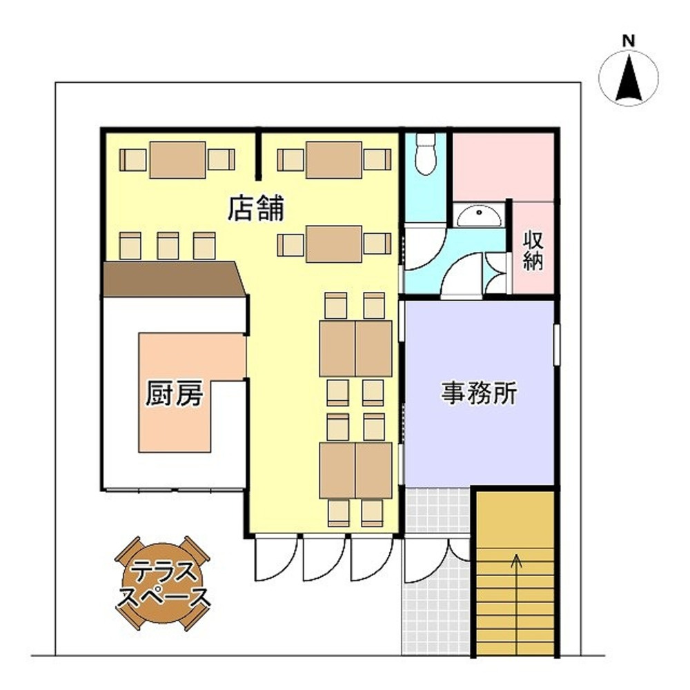 【賃貸・テナント募集】梅小路高畑町／22.5万円（税込）／駅から徒歩7分の好立地店舗の画像
