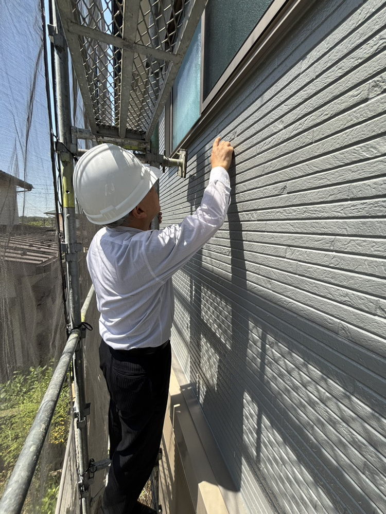 厚木市で外壁塗装工事の仕上がりチェックに行ってまいりました！の画像