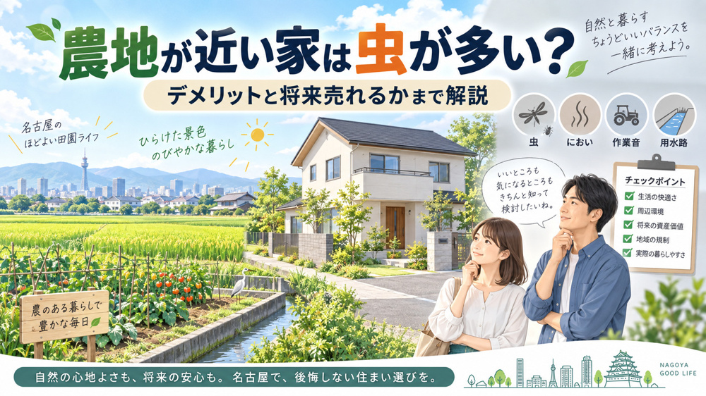 農地が近い家は虫が多い？デメリットと将来売れるかまで解説の画像