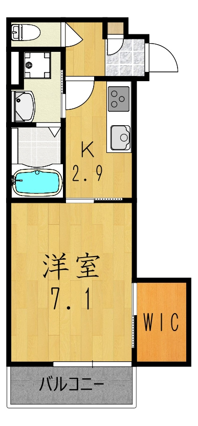 28.10㎡タイプ 間取り