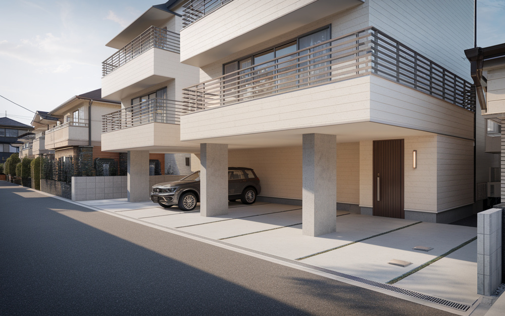 ピロティ付き3階建ての住みやすさは？駐車場の利便性とリスクや日常の面倒を解説の画像