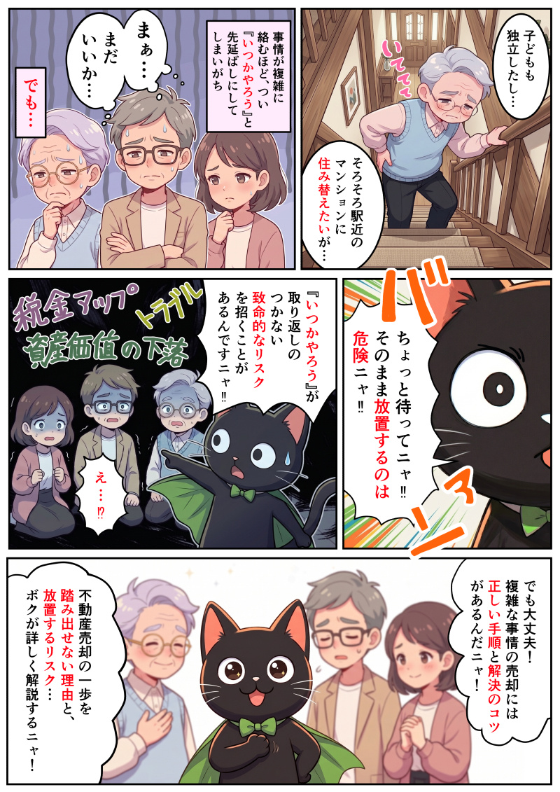 【漫画で解説！】不動産放置のリスク｜マンガ②