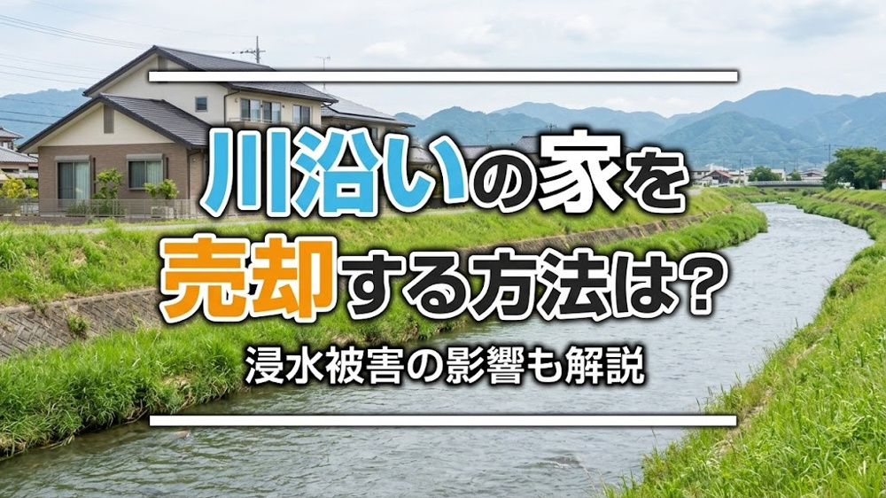 川沿いの家を売却する方法は？浸水被害の影響も解説の画像