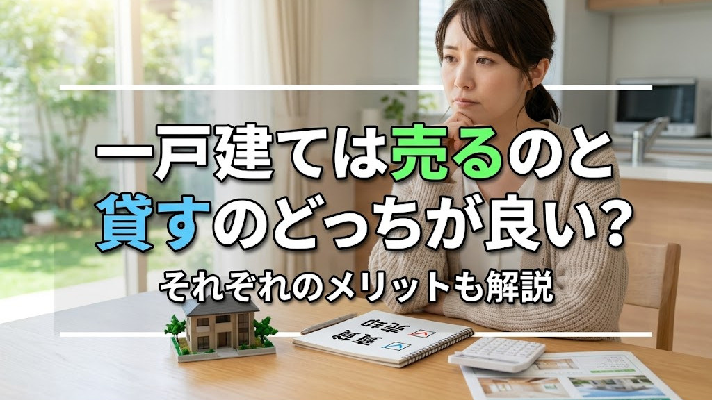 一戸建ては売るのと貸すのどっちが良い？それぞれのメリットも解説の画像