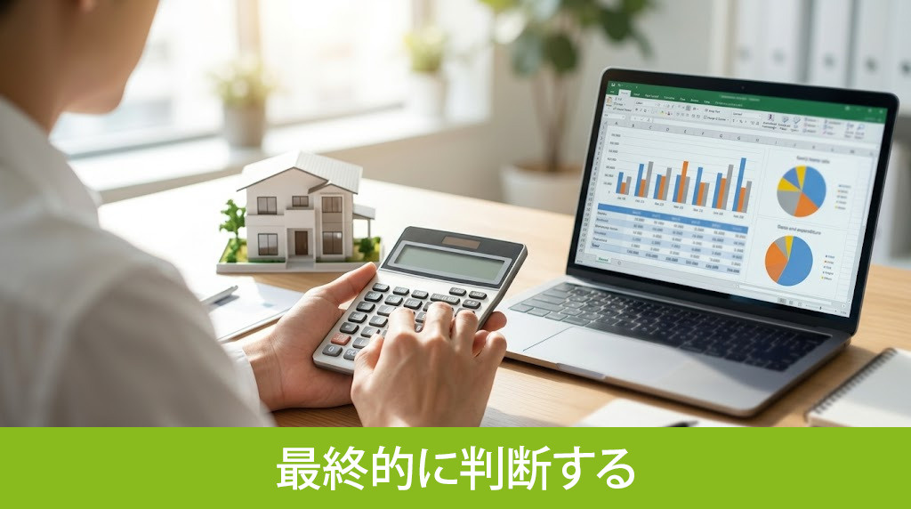 収支試算で最終的に判断する
