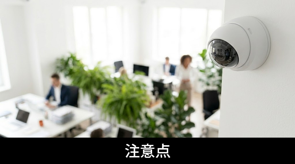 オフィスに監視カメラを設置する際の注意点