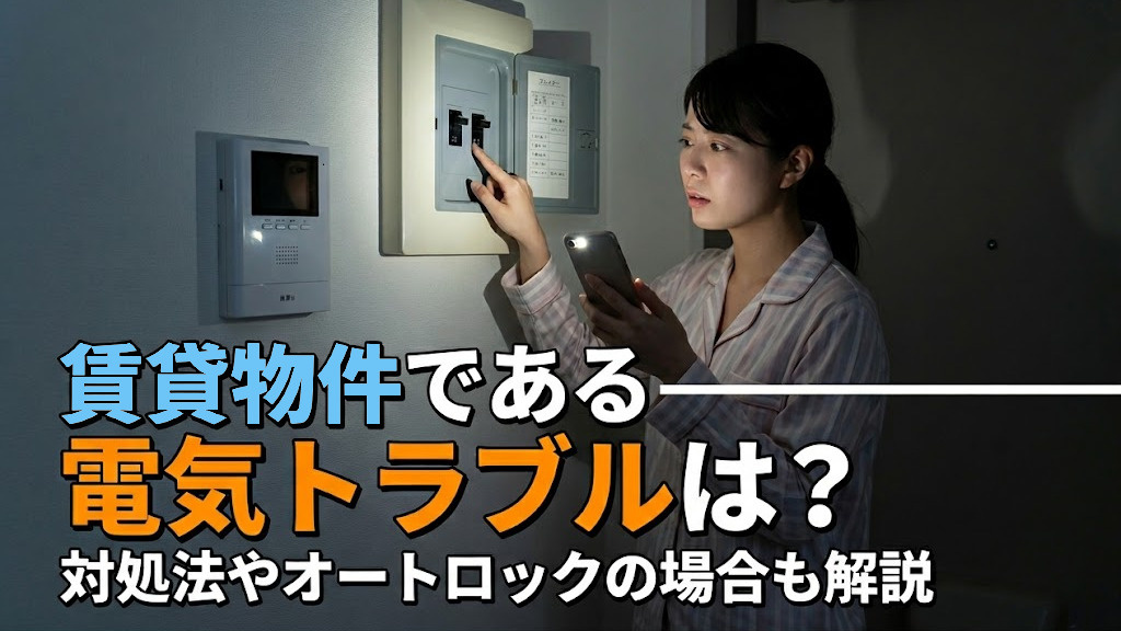 賃貸物件である電気トラブルは？対処法やオートロックの場合も解説の画像