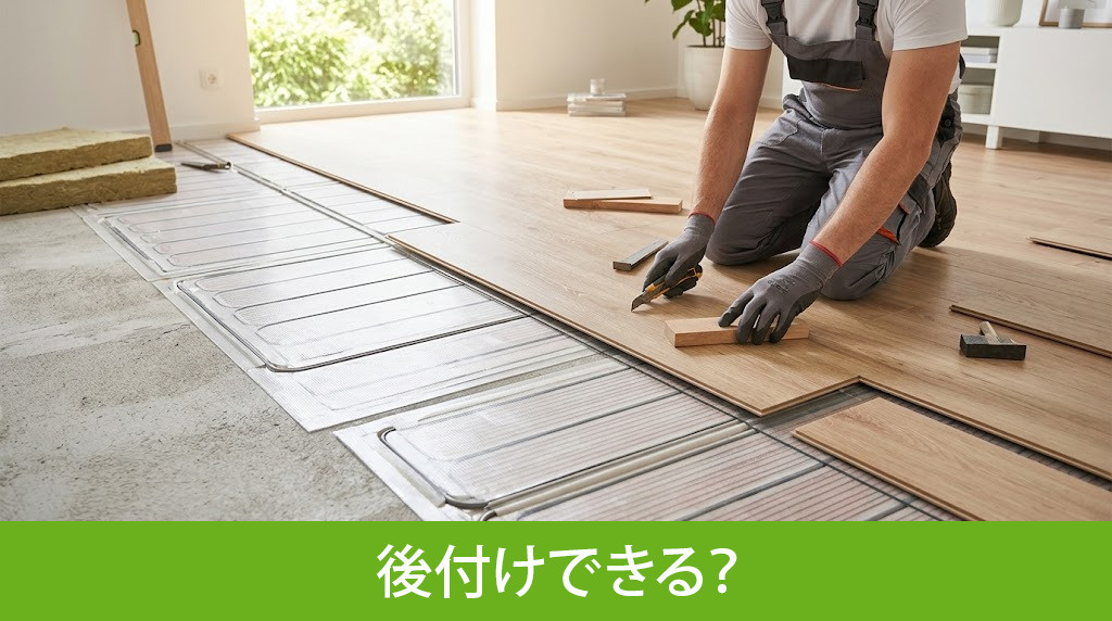 床暖房は後付けできる？