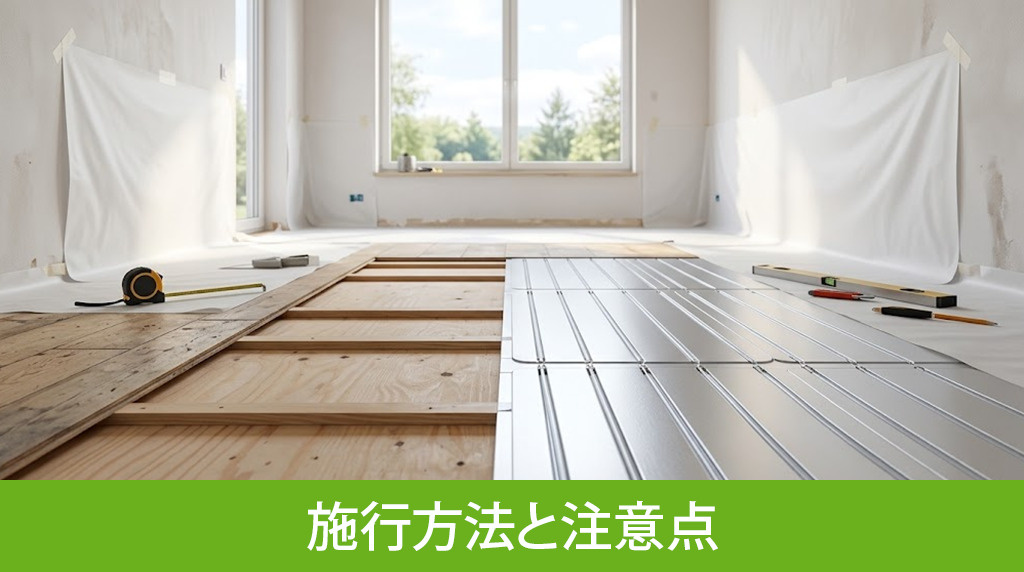 リノベーションでの床暖房の施行方法と注意点