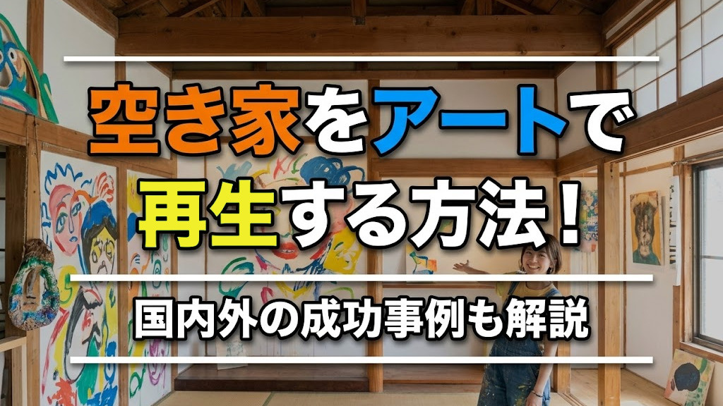 空き家をアートで再生する方法！国内外の成功事例も解説の画像