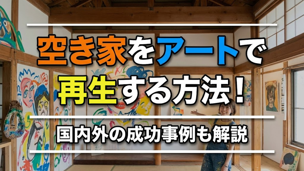 空き家をアートで再生する方法！国内外の成功事例も解説の画像