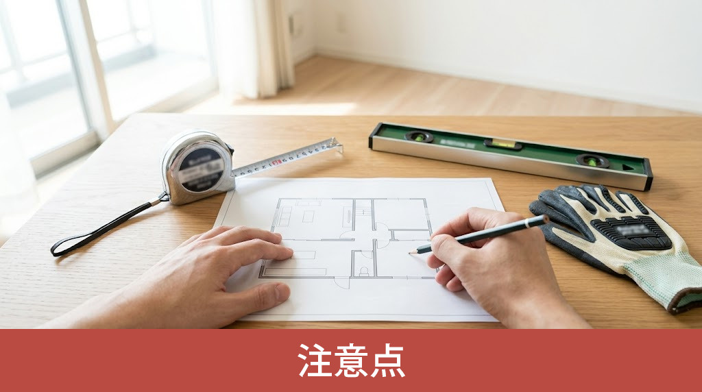 内装をDIYする際の注意点