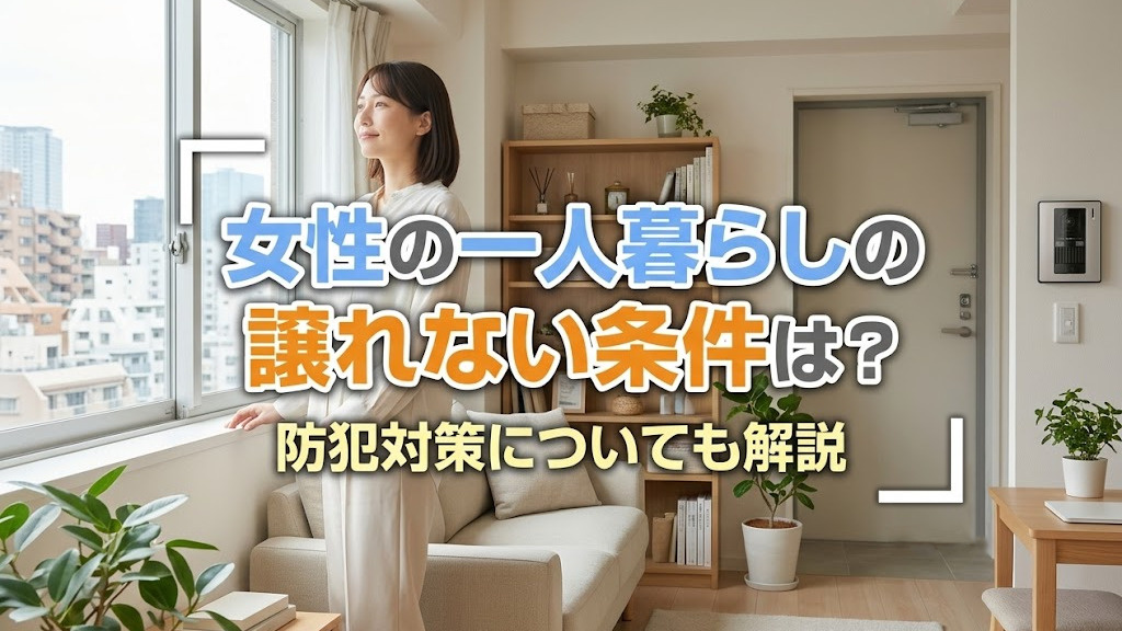 女性の一人暮らしの譲れない条件は？防犯対策についても解説の画像