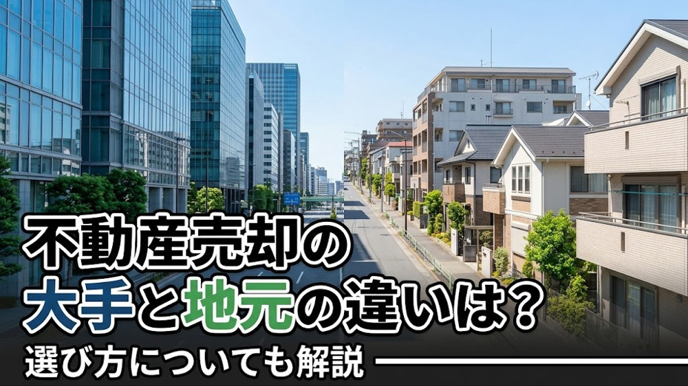 不動産売却の大手と地元の違いは？選び方についても解説の画像