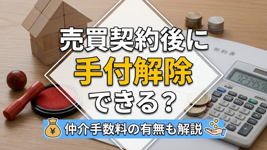 売買契約後に手付解除できる？仲介手数料の有無も解説の画像