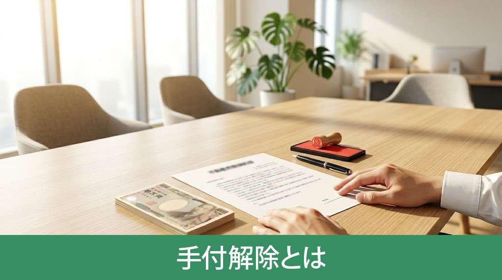 手付解除とは