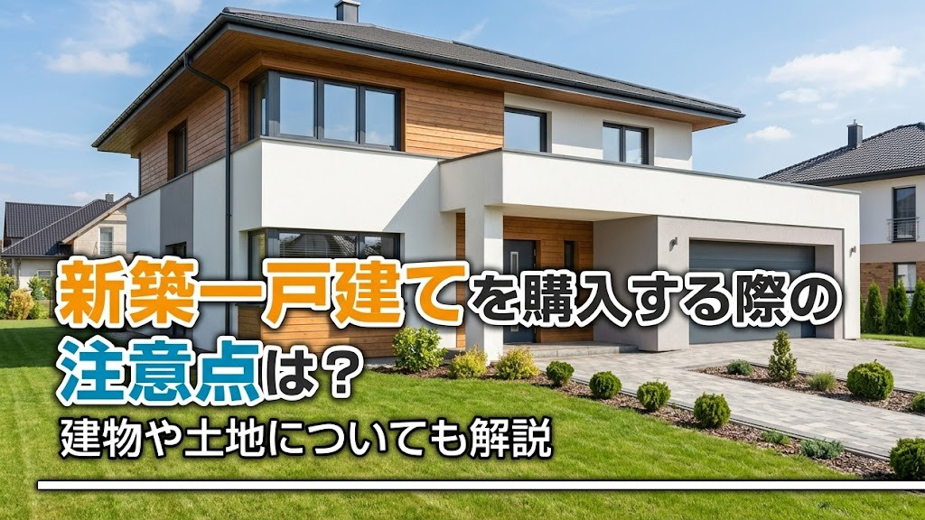 新築一戸建てを購入する際の注意点は？建物や土地についても解説の画像