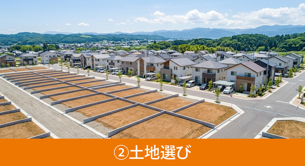 新築一戸建てを購入する際の注意点②土地選び