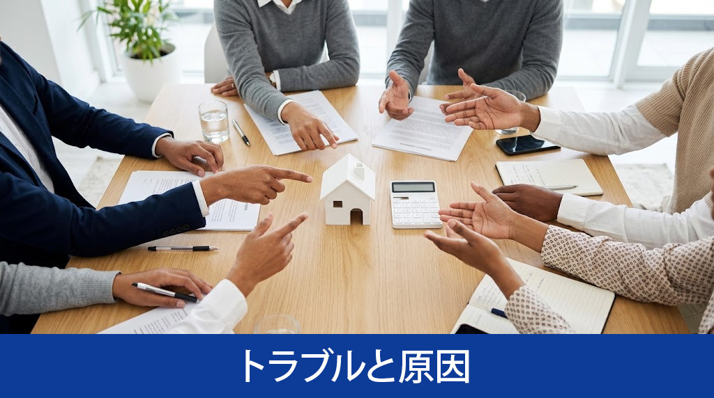 遺産分割協議で起こりやすいトラブルと原因