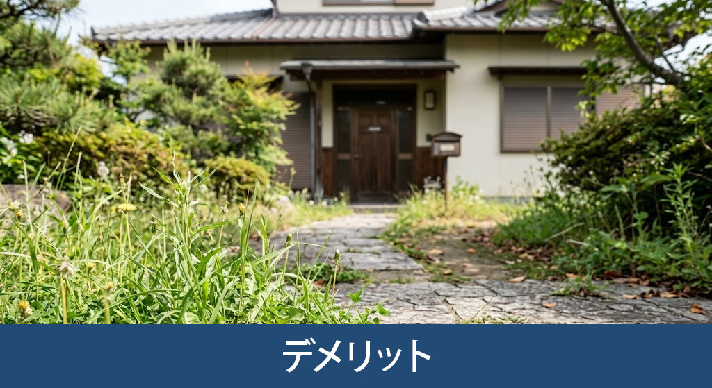 空き家を放置することで起こるデメリット