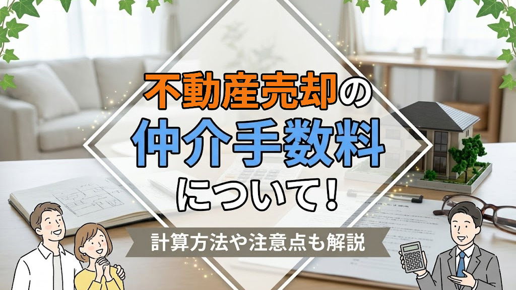 不動産売却の仲介手数料について！計算方法や注意点も解説の画像