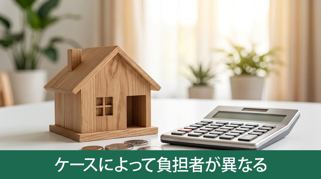 分筆にかかった費用はケースによって負担者が異なる