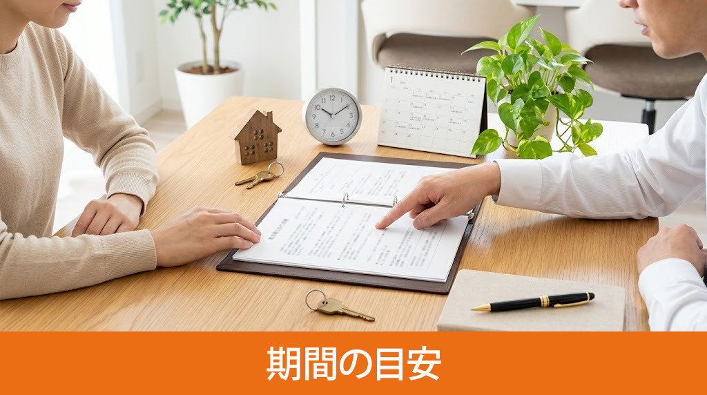 気付かれずに売却完了までに要する期間の目安