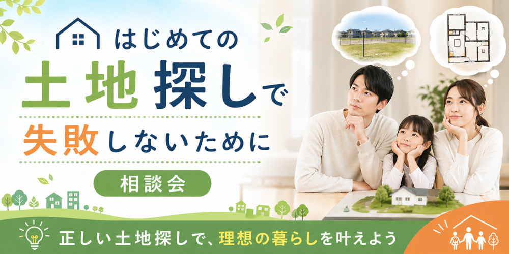 6月13日（土）・14日（日）　家づくりの前に！土地探し相談会の画像