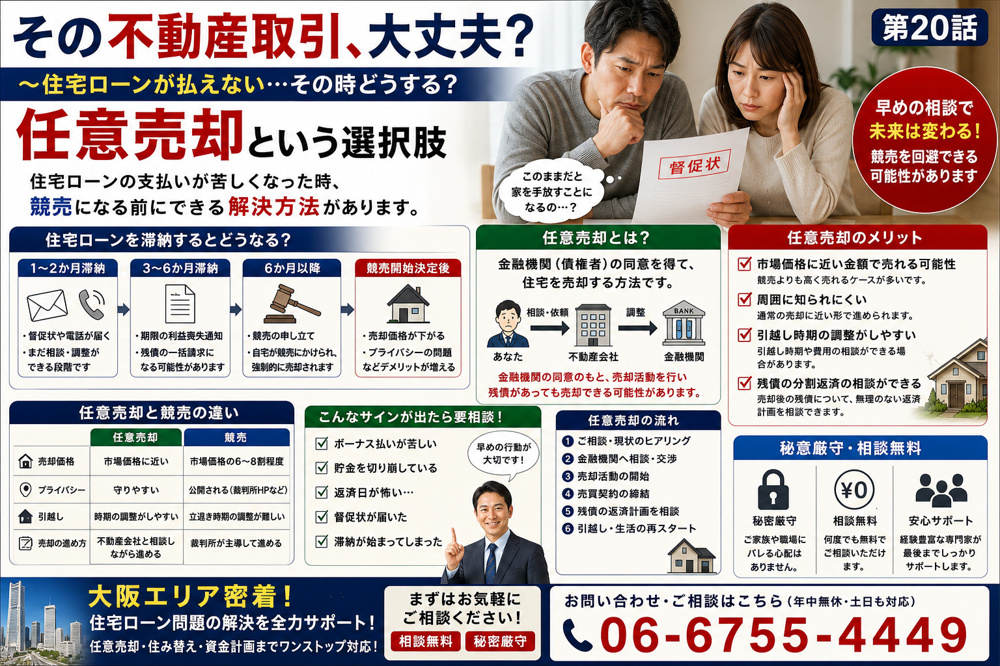 ～住宅ローンが払えない…その時どうする？ 任意売却という選択肢～ その不動産取引、大丈夫？　第２０話の画像