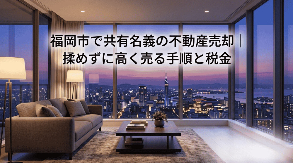 福岡市で共有名義の不動産売却｜揉めずに高く売る手順と税金の画像