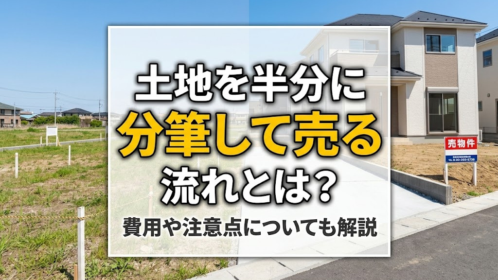 土地を半分に分筆して売る場合の流れとは？費用や注意点についても解説の画像