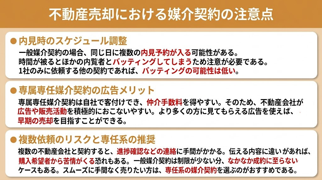 不動産売却における媒介契約の注意点