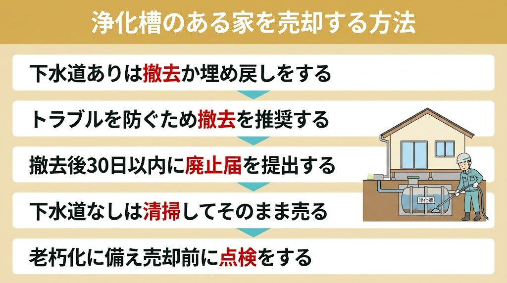 浄化槽のある家を売却する方法