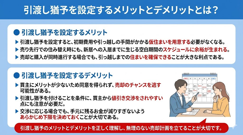 引渡し猶予を設定するメリットとデメリットとは？