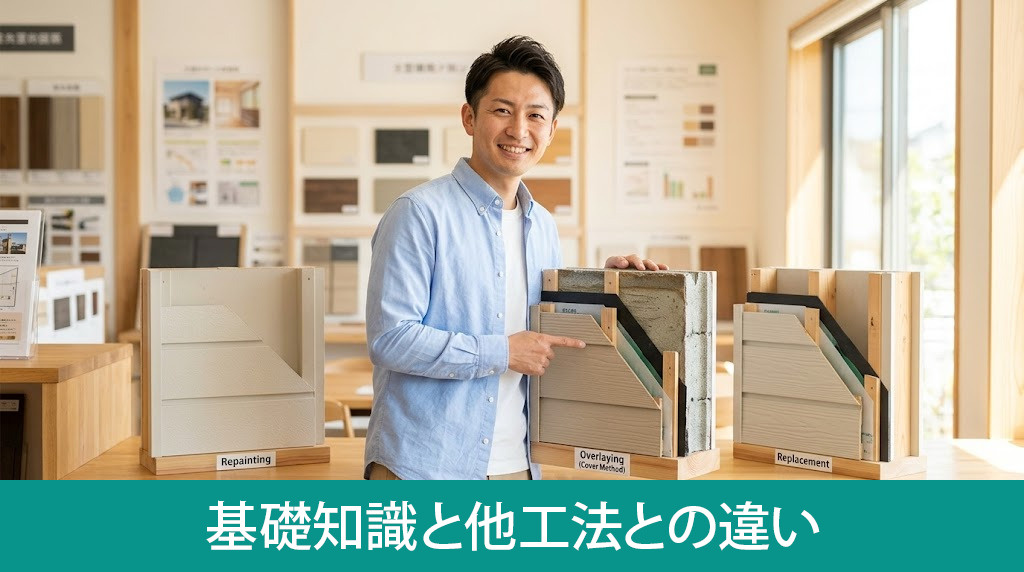 外壁の重ね張り（カバー工法）の基礎知識と他工法との違い