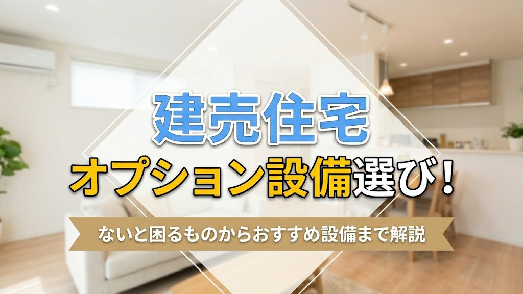 建売住宅のオプション設備選び！ないと困るものからおすすめ設備まで解説の画像