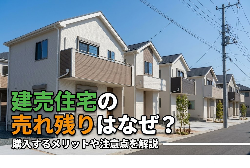 【2026年最新版】建売住宅の売れ残りはなぜ？購入するメリットや注意点を解説|福岡県版|建売ナビの画像