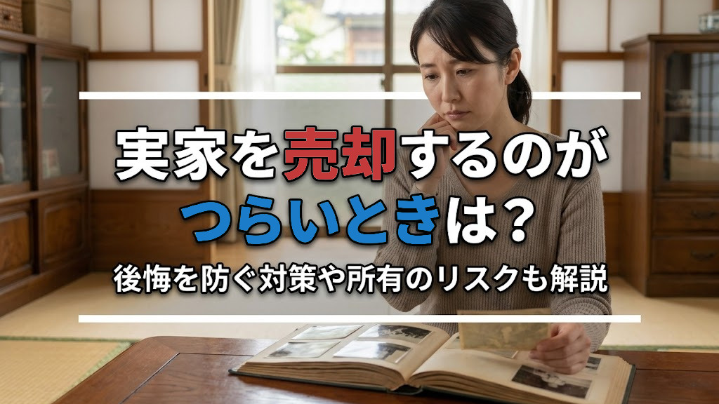 実家を売却するのがつらいときは？後悔を防ぐ対策や所有のリスクも解説