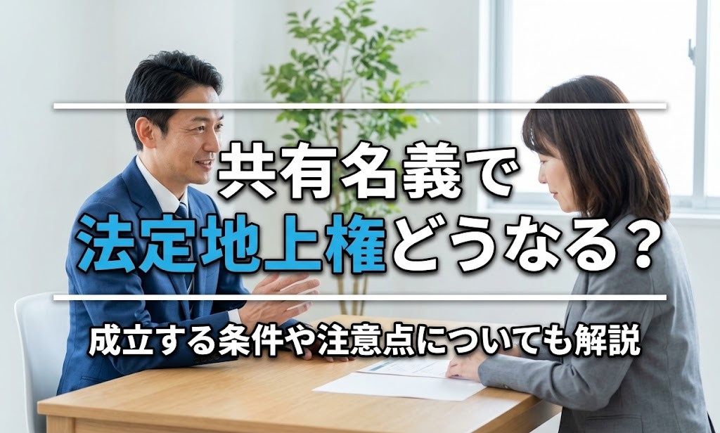 共有名義で法定地上権はどうなる？成立する条件や注意点についても解説の画像