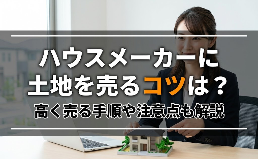 ハウスメーカーに土地を売るコツは？高く売る手順や注意点も解説の画像