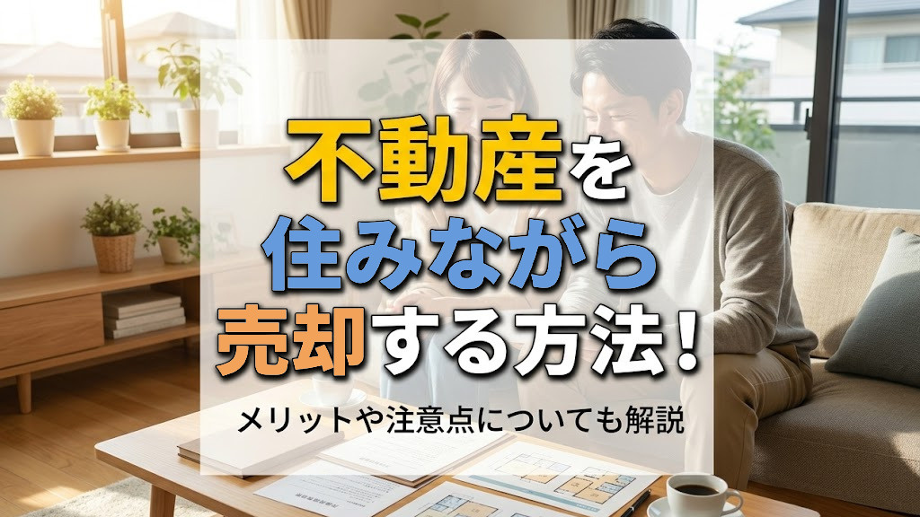 不動産を住みながら売却する方法！メリットや注意点についても解説