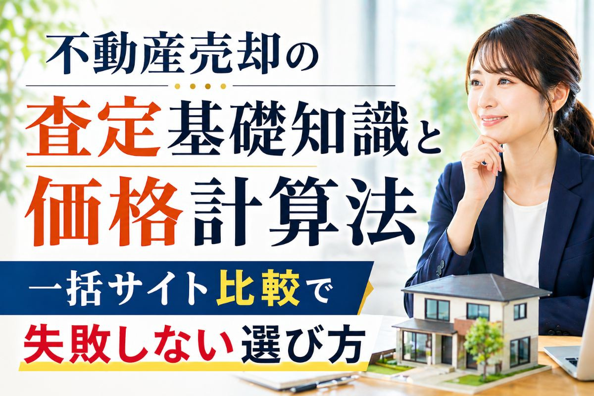 不動産売却の査定基礎知識と価格計算法｜一括サイト比較で失敗しない選び方の画像