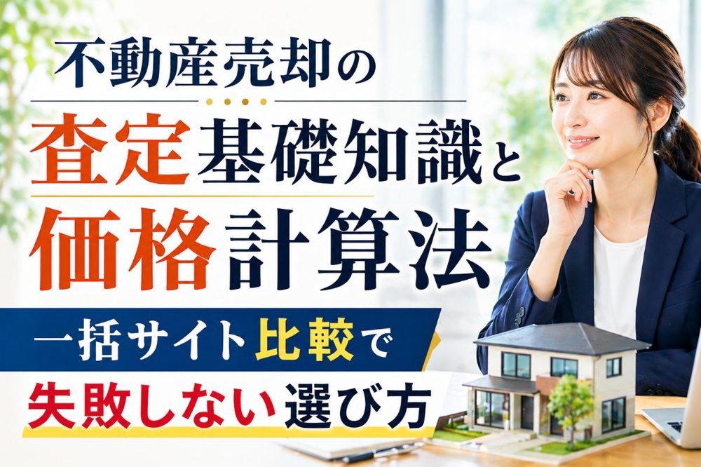 不動産売却の査定基礎知識と価格計算法｜一括サイト比較で失敗しない選び方の画像