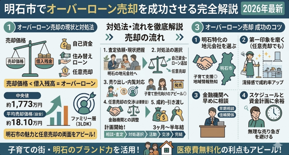 明石市のオーバーローン売却完全ガイド｜4つの解決策と注意点の画像