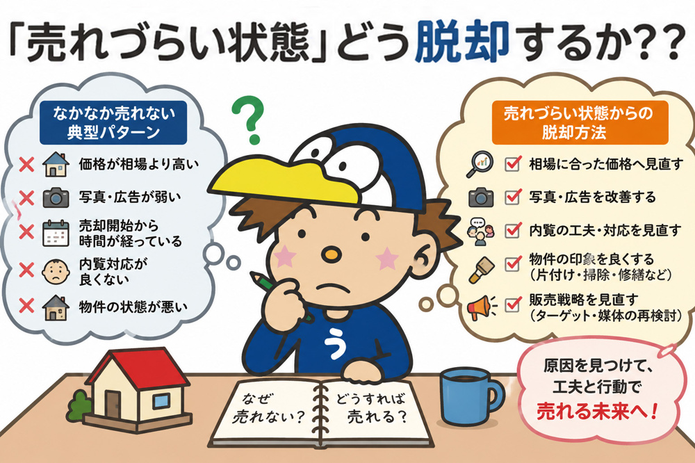 不動産売却が進まない理由は？価格見直しのタイミングと適切な判断基準の画像
