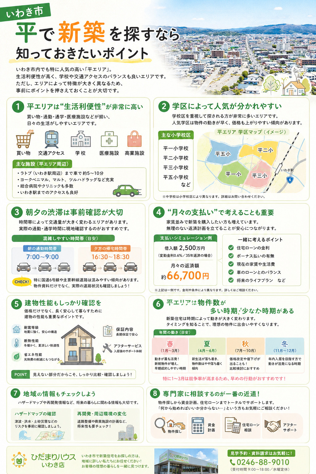 いわき市平で新築を探すなら知っておきたいポイントの画像